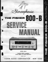 Fisher 800-B - Service Manual-20001-29999 